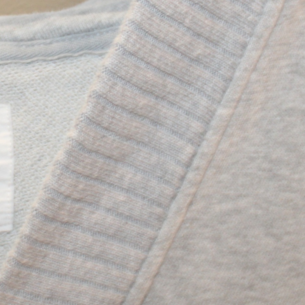 Aerie Down‑To‑Earth Henley Hoodie Oversized Gray Sweatshirt — XS - Picture 8 of 13